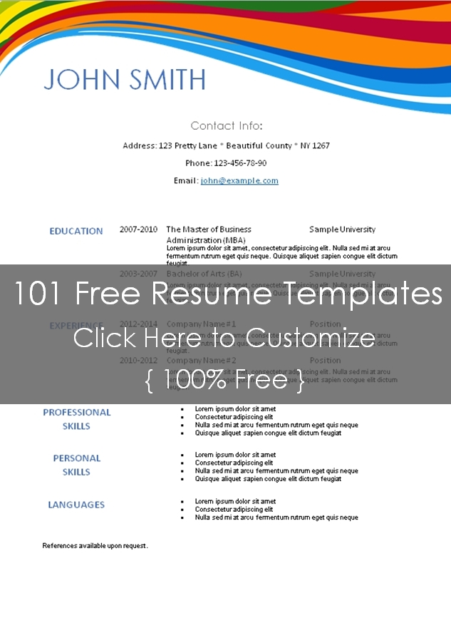 Resume Templates 101 modern resume template 101 resume templates Resume Templates 101 modern resume template 101 resume templates