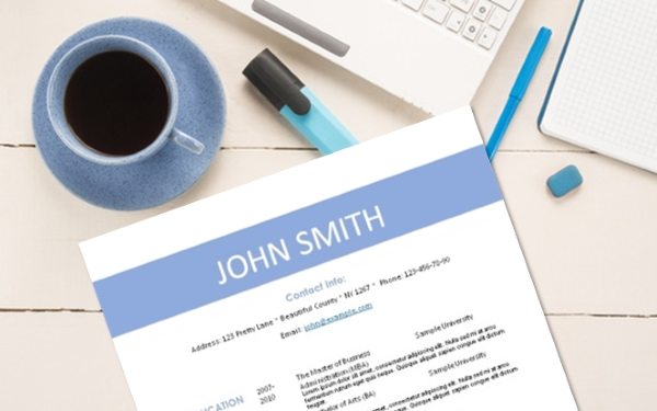 modern resume template