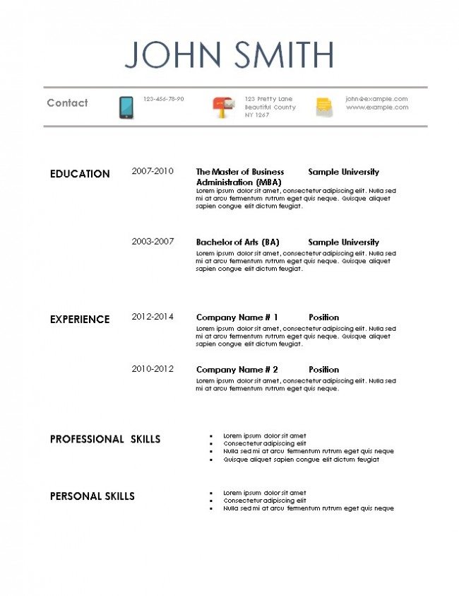 simple-resume-template