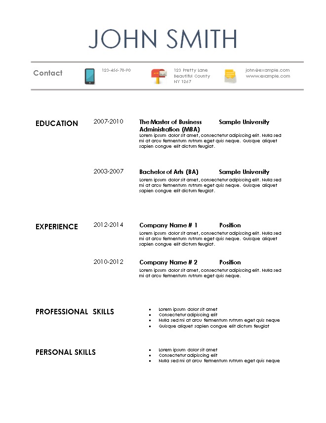 how to make a quick and easy resume