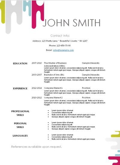 professional modern resume template free download professional modern resume template free download